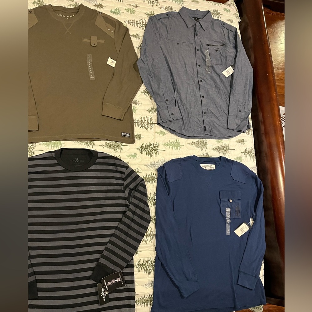4 NWT Mens Mark Ecko shirts